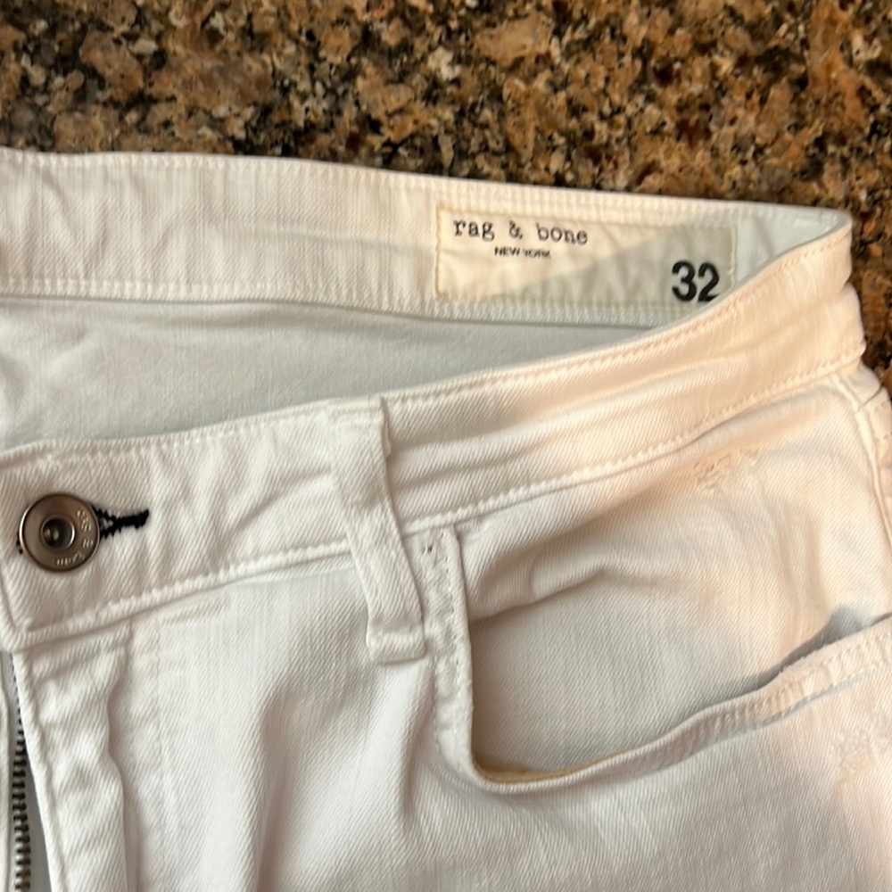 Rag & bone white jeans